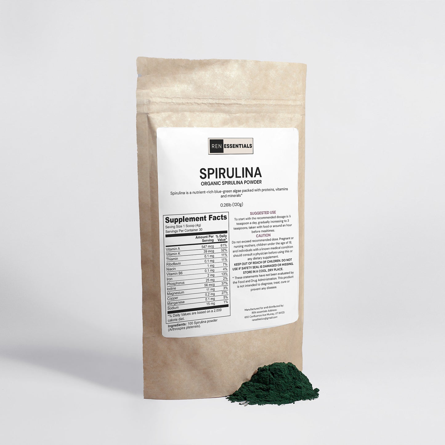 Organic Spirulina Powder